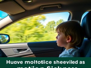 Choroba lokomocyjna u dziecka w samochodzie: profilaktyka, domowe sposoby i leki oraz przerwy w podróży